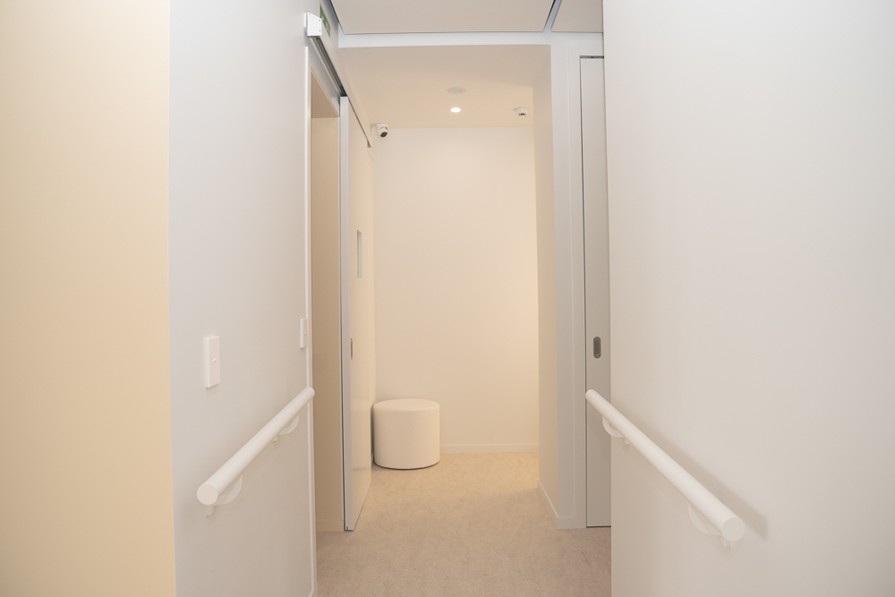 Corridor leading to the treatment rooms at Milk Orthodontics
