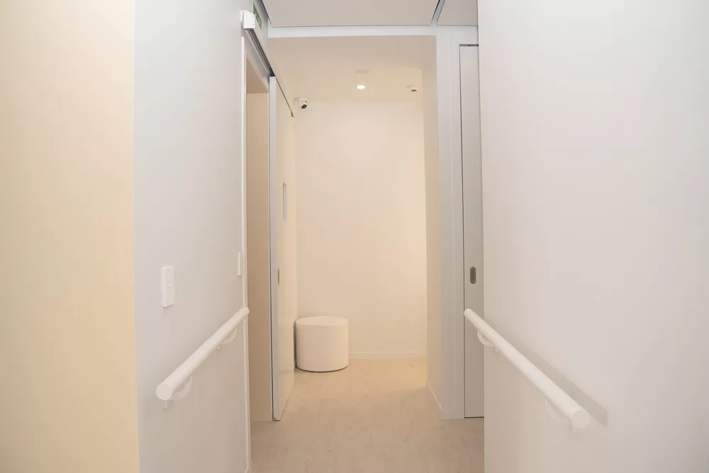 Corridor leading to the treatment rooms at Milk Orthodontics