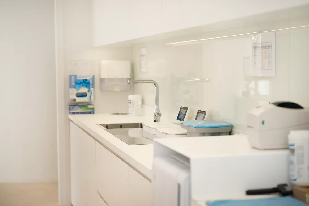 Sterilisation and hygiene room at Milk Orthodontics